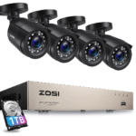 Zosi pack videosurveillance NVR 08 canaux  04 camera 2MP disque 1TB HDD RESEAUX